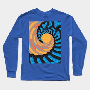 Geometric Wave Long Sleeve T-Shirt